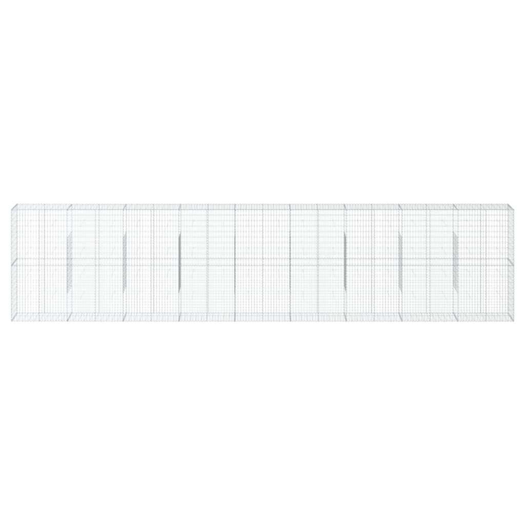 Габионна кошница с покритие, 900x50x200 см, поцинковано желязо - VL3295174 - Thumbnail 3