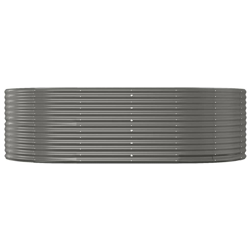 Градинска повдигната леха поцинкована стомана сиво - VL319094 - Image 3