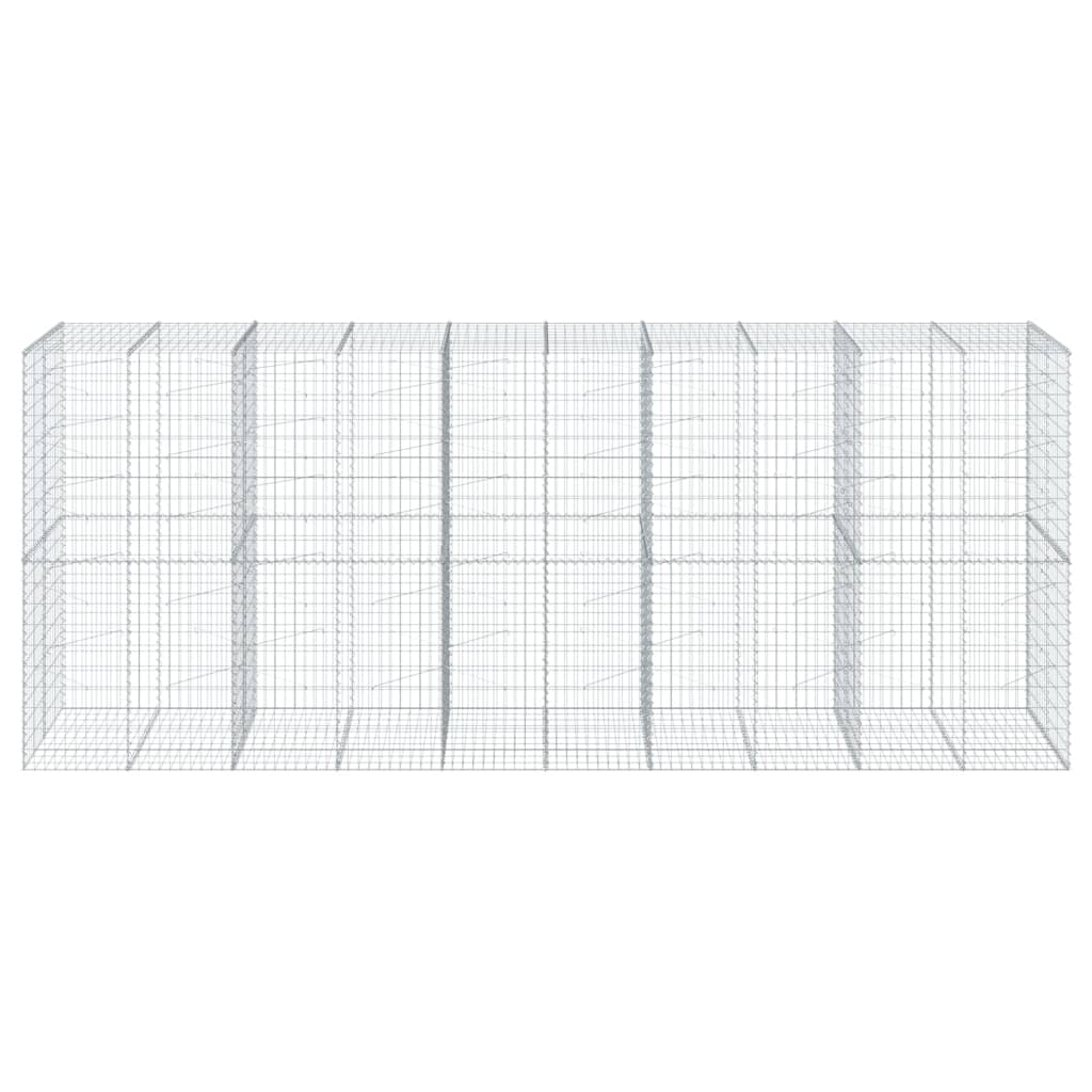 Габионна кошница с покритие, 500x100x200 см, поцинковано желязо - VL3295233 - Image 3