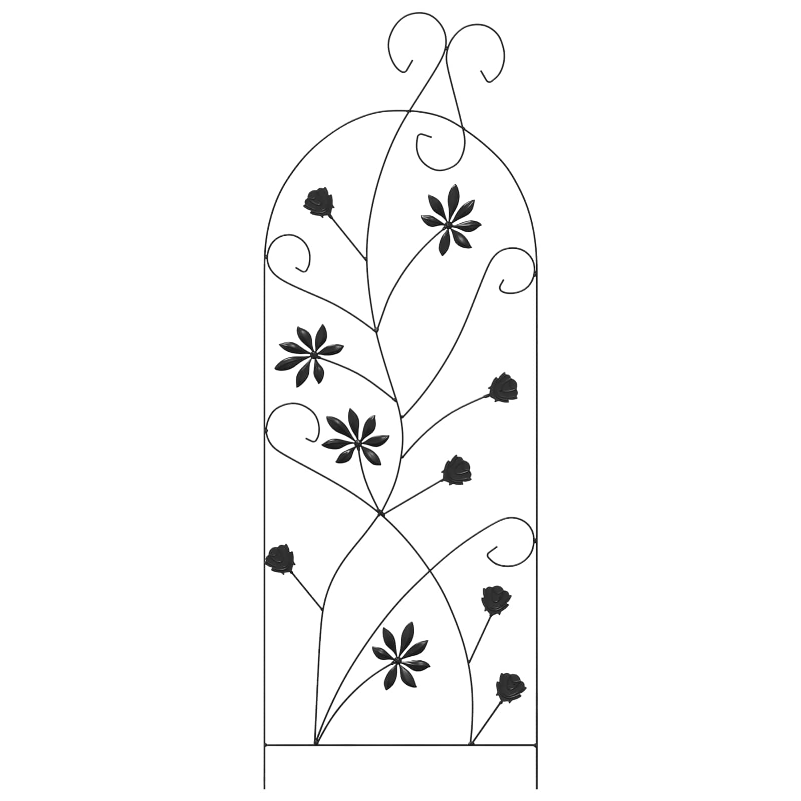 Градска ограда с заключване 3 pcs Черно 112 x 39,5 см Стомана - VL42021360 - Thumbnail 6