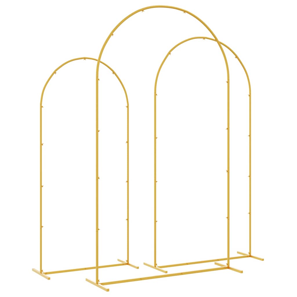 Сватбена арка 3 pcs Златист Стомана - VL42023038 - Thumbnail 7