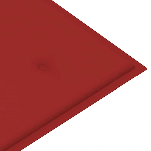 Градинска пейка 120x55x90 см кафява — бамбук — червена (4 см) - Image 7