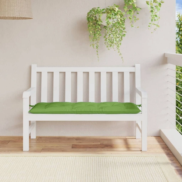 Възглавница за пейка 120x50x7 см зелена меланж — полиестер - Image 3