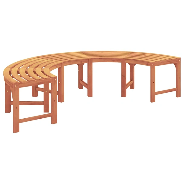 Градинска пейка 160x80x45 см естествена — евкалиптово дърво масив — винтидж - Image 4