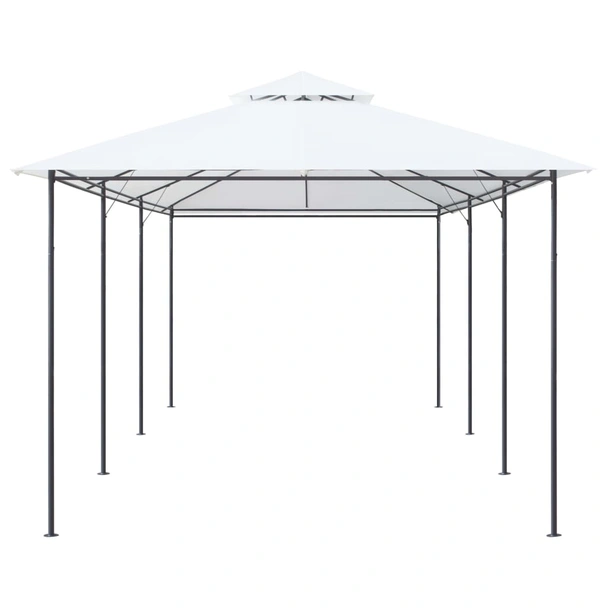 Шатра 6 x 3 м бяла — полиестер 180 г/м² — PA покритие — стомана - Image 2