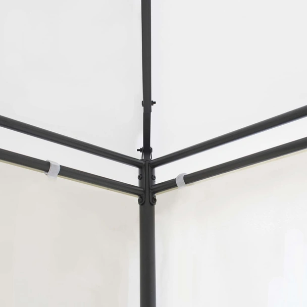 Шатра 6 x 3 м бяла — полиестер 180 г/м² — PA покритие — стомана - Image 4
