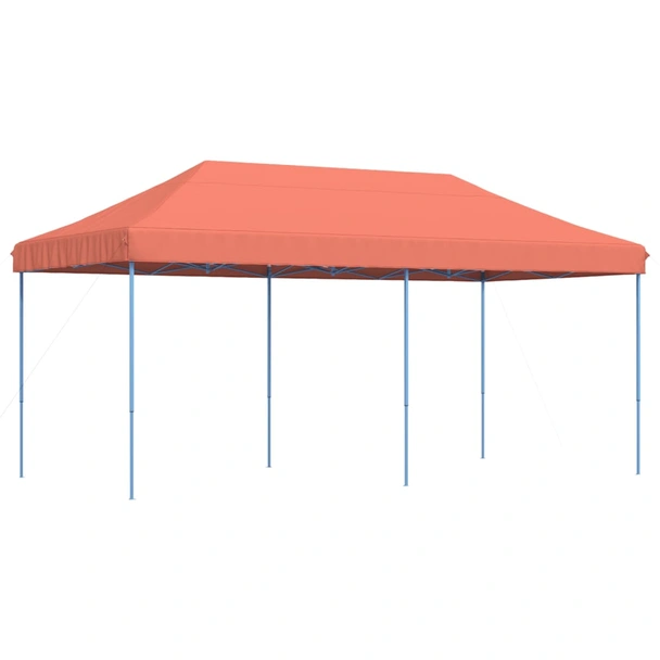 Pop-up парти шатра 5,8 x 2,9 м теракота — оксфорд с PVC — стоманена рамка - Image 2