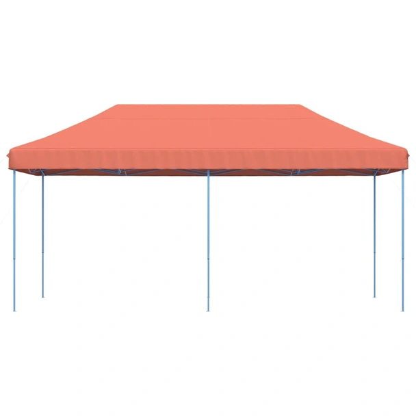 Pop-up парти шатра 5,8 x 2,9 м теракота — оксфорд с PVC — стоманена рамка - Image 3