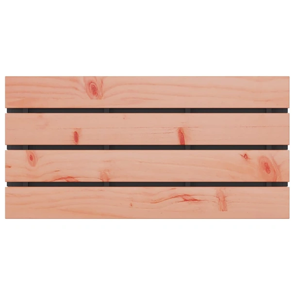 Черна пейка 80×40×43 см — стомана + дугласка - Image 6