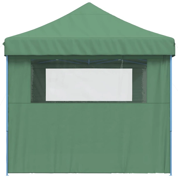 Pop-up парти шатра 4,1 x 2,8 м зелена — оксфорд с PVC — 3 стени — стомана - Image 4