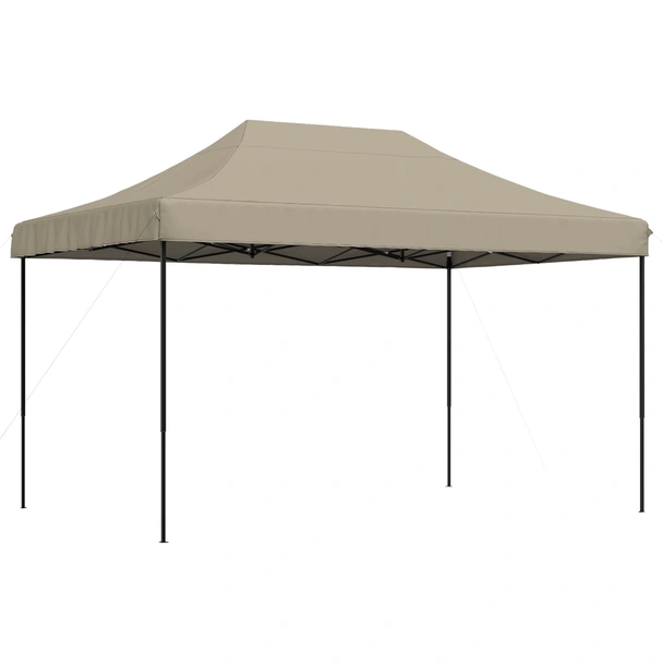 Pop-up парти шатра 4,4 x 2,9 м таупе — оксфорд с PVC — стоманена рамка - Image 2