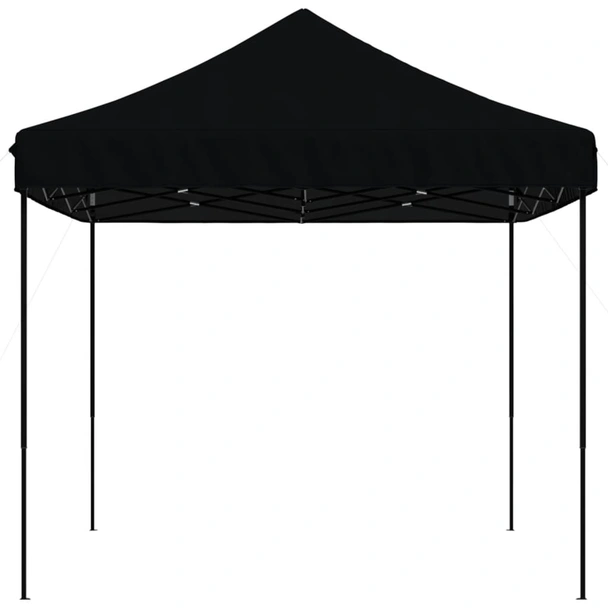 Pop-up парти шатра 4,1 x 2,8 м черна — оксфорд с PVC — стоманена рамка - Image 4