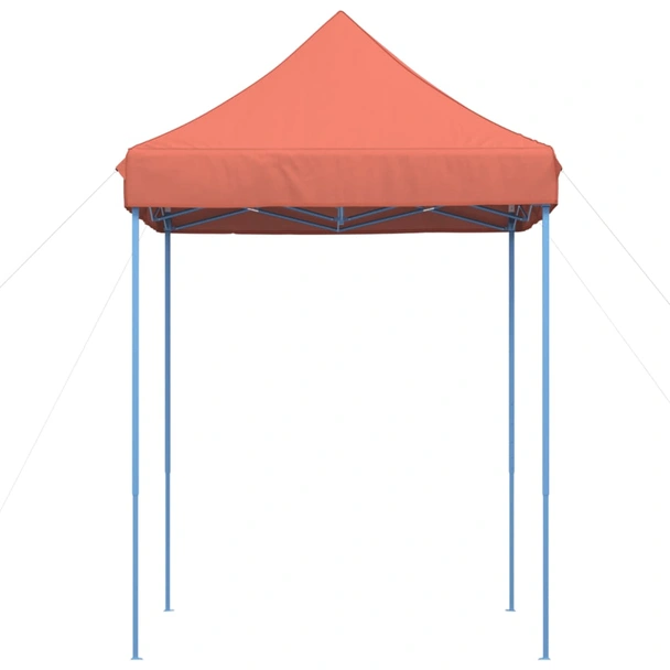 Pop-up парти шатра 2 x 2 м теракота — оксфорд с PVC — стоманена рамка - Image 4