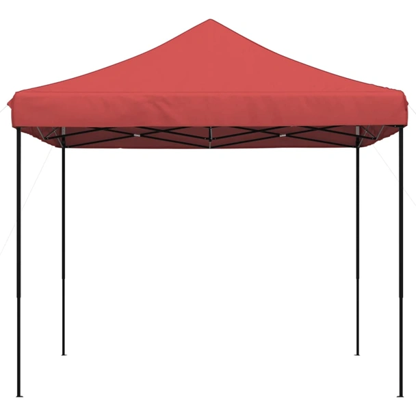 Pop-up парти шатра 2,9 x 2,9 м бордо — оксфорд с PVC — стоманена рамка - Image 4