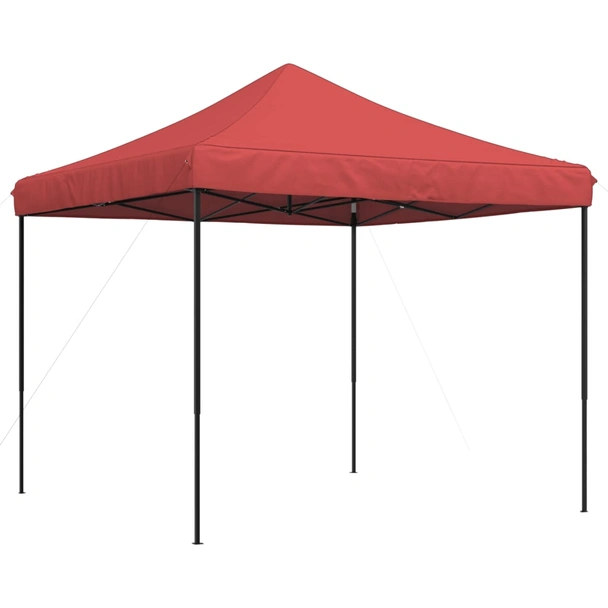 Pop-up парти шатра 2,9 x 2,9 м бордо — оксфорд с PVC — стоманена рамка - Image 2