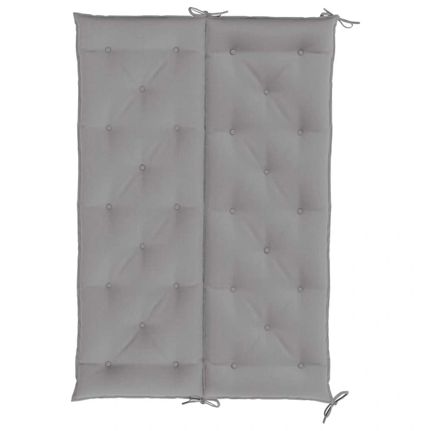 Възглавница за градинска пейка сива 150x(50+50)x7 см оксфорд L-форма - Image 6