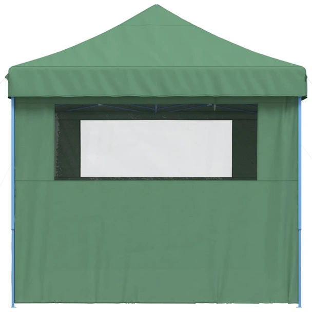 Pop-up парти шатра 4,1 x 2,8 м зелена — оксфорд с PVC — 4 стени — стомана - Image 5