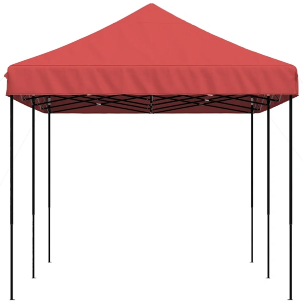 Pop-up парти шатра 5,8 x 2,9 м бордо — оксфорд с PVC — стоманена рамка - Image 4