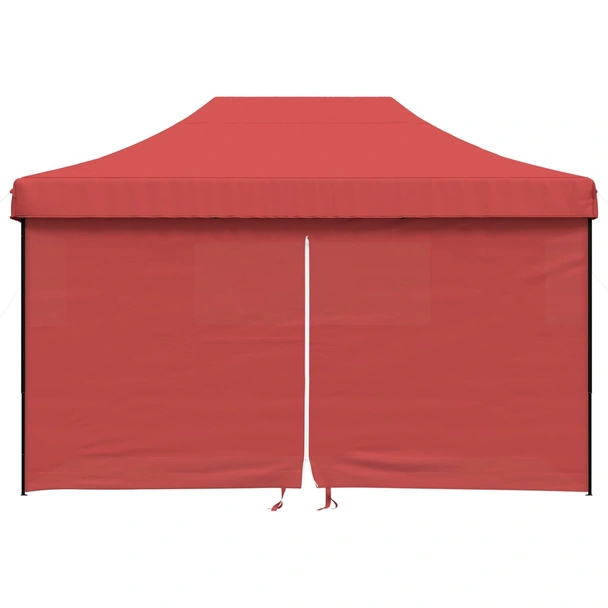 Pop-up парти шатра 4,4 x 2,9 м бордо — оксфорд с PVC — 4 стени — стомана - Image 3