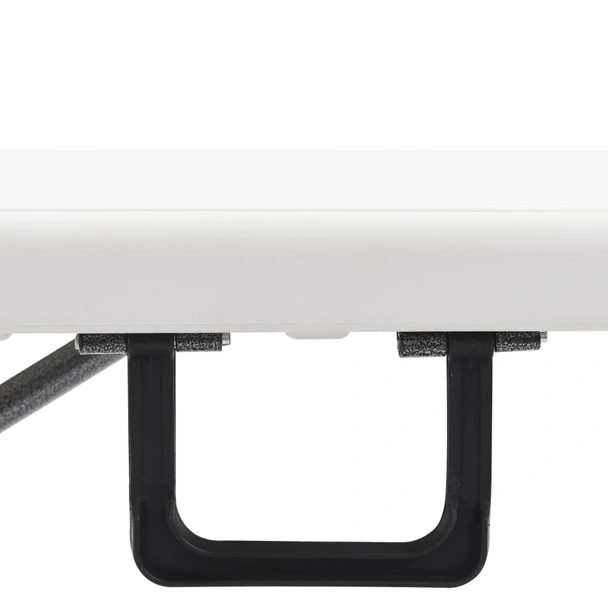 Сгъваеми градински пейки 180 см бели — HDPE — 2 бр — стоманена рамка - Image 7