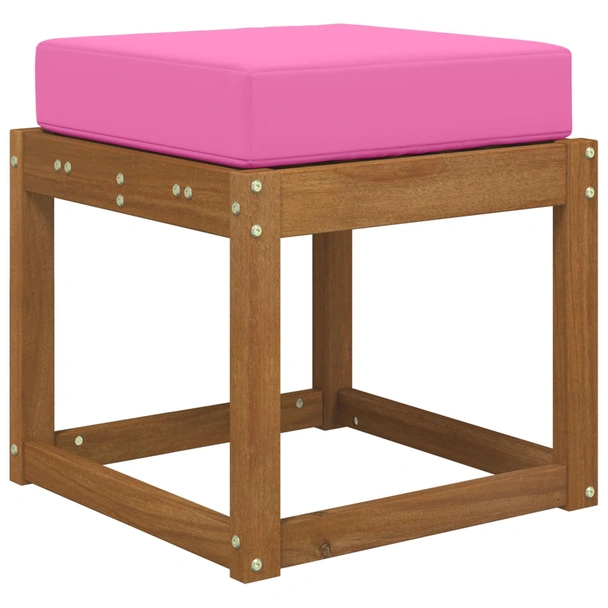Възглавница за седалка 40x40x8 см розова — полиестер - Image 3