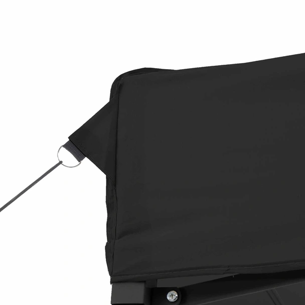 Pop-up парти шатра 4,4 x 2,9 м черна — оксфорд с PVC — 3 стени — стомана - Image 4