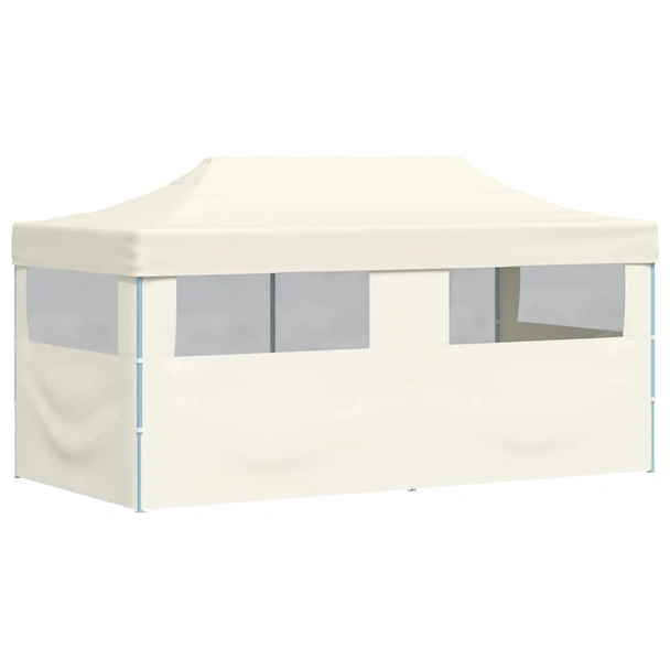 Pop-up парти шатра 5,8 x 2,9 м кремава — полиестер с PVC — 1 стена — стомана - Image 8