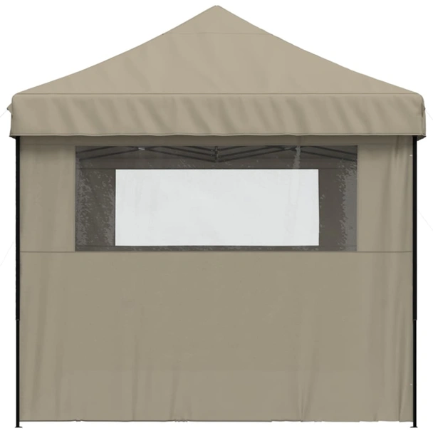 Pop-up парти шатра 5,8 x 2,9 м таупе — оксфорд с PVC — 3 стени — стомана - Image 5
