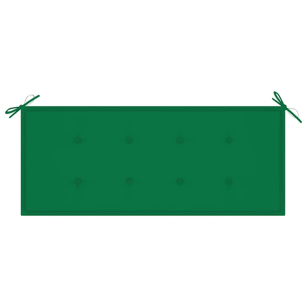 Градинска пейка 120x55x90 см кафява — бамбук — зелена (4 см) - Image 6