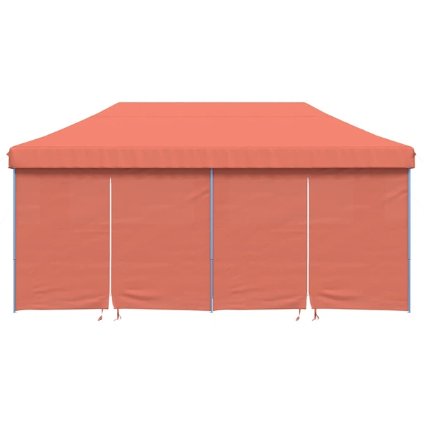 Pop-up парти шатра 5,8 x 2,9 м теракота — оксфорд с PVC — 4 стени — стомана - Image 3