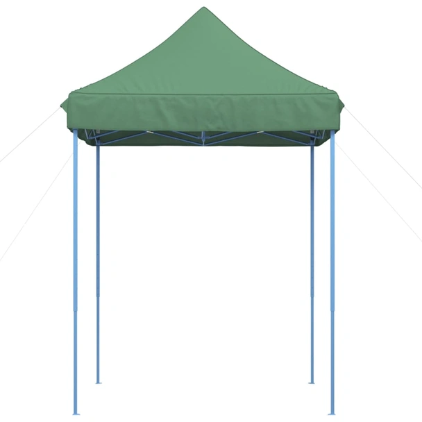 Pop-up парти шатра 2 x 2 м зелена — оксфорд с PVC — стоманена рамка - Image 4