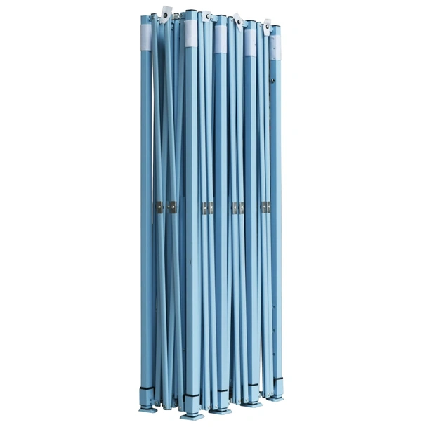 Сгъваема шатра 8,7 x 2,9 м синя — оксфорд PVC — 5 прозрачни стени — стомана - Image 7