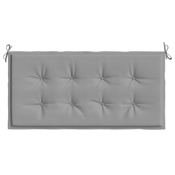 Възглавница за градинска пейка 120x50x4 см сива — оксфорд плат - Image 4