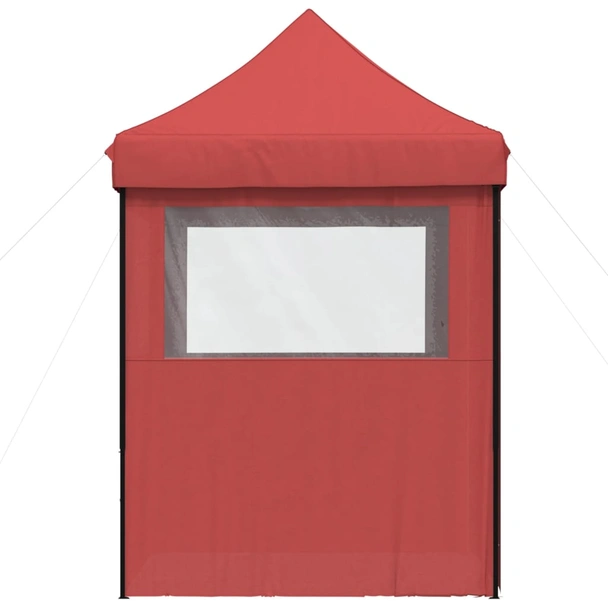 Pop-up парти шатра 2 x 2 м бордо — оксфорд с PVC — 4 стени — стомана - Image 5