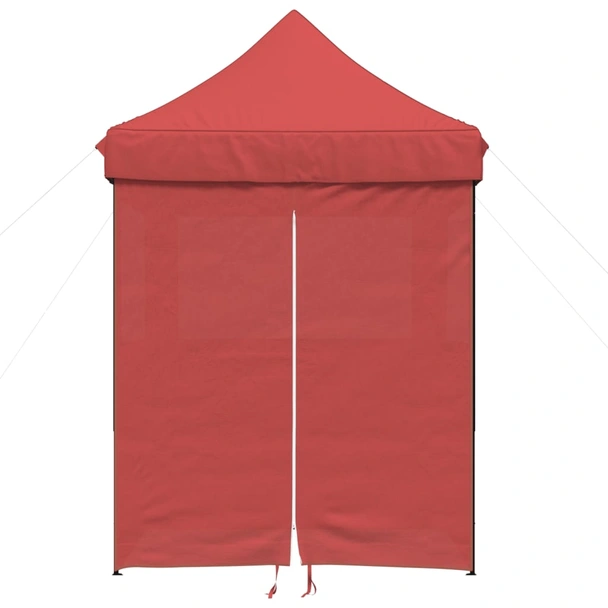 Pop-up парти шатра 2 x 2 м бордо — оксфорд с PVC — 4 стени — стомана - Image 3