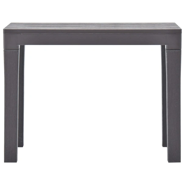 Градински пейки 60 × 38,5 × 45 см мока — полиетилен — 2 бр - Image 3