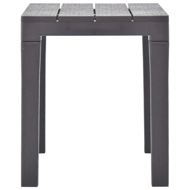 Градински пейки 60 × 38,5 × 45 см мока — полиетилен — 2 бр - Image 4