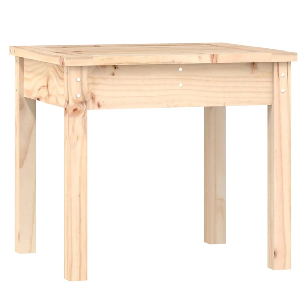 Градинска пейка 50×44×45 см кафява — борово дърво масив - Image 2