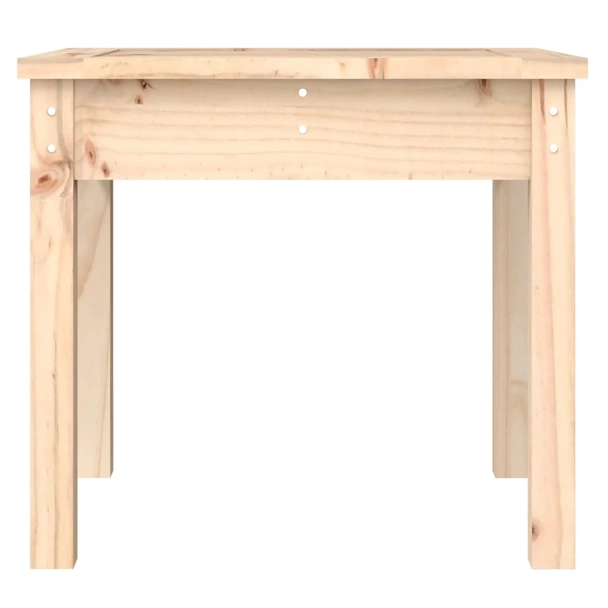 Градинска пейка 50×44×45 см кафява — борово дърво масив - Image 4