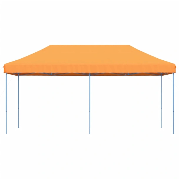 Pop-up парти шатра 5,8 x 2,9 м оранжева — оксфорд с PVC — стоманена рамка - Image 3
