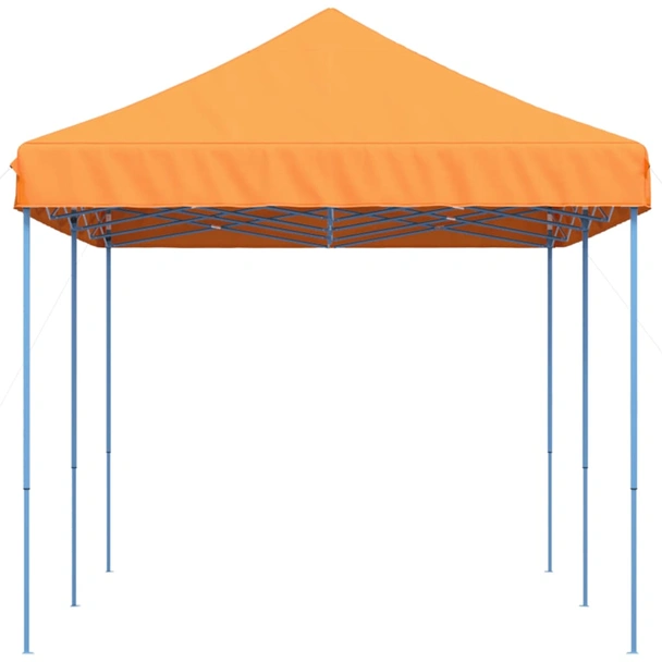 Pop-up парти шатра 5,8 x 2,9 м оранжева — оксфорд с PVC — стоманена рамка - Image 5