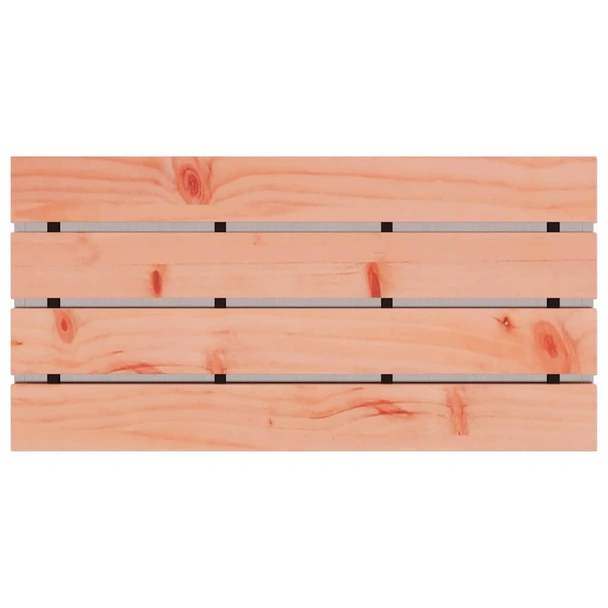 Градинска пейка 80 × 40 × 43 см сребриста — неръждаема стомана — дугласка седалка - Image 6