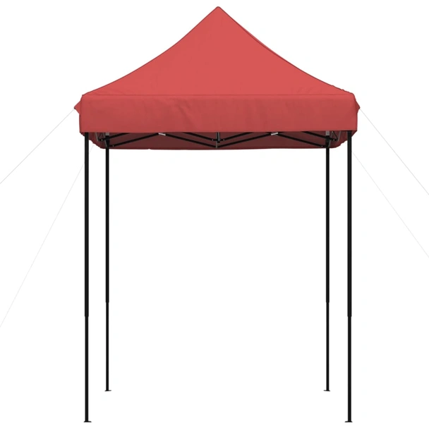 Pop-up парти шатра 2 x 2 м бордо — оксфорд с PVC — стоманена рамка - Image 4
