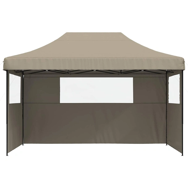 Pop-up парти шатра 4,4 x 2,9 м таупе — оксфорд с PVC — 3 стени — стомана - Image 3