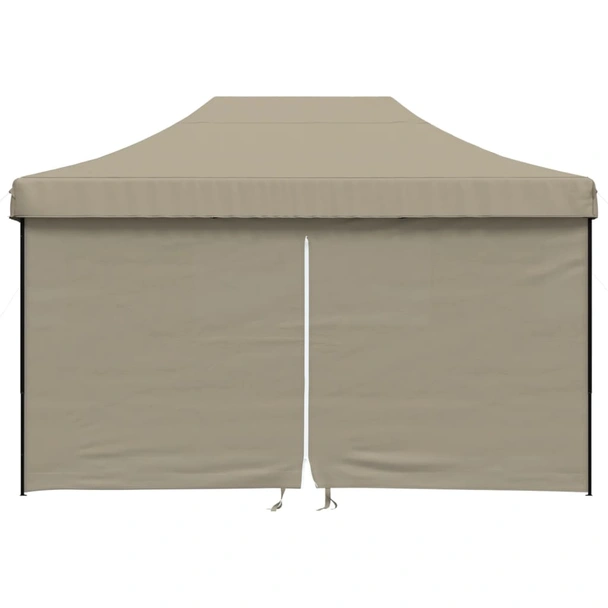 Pop-up парти шатра 4,4 x 2,9 м таупе — оксфорд с PVC — 4 стени — стомана - Image 3