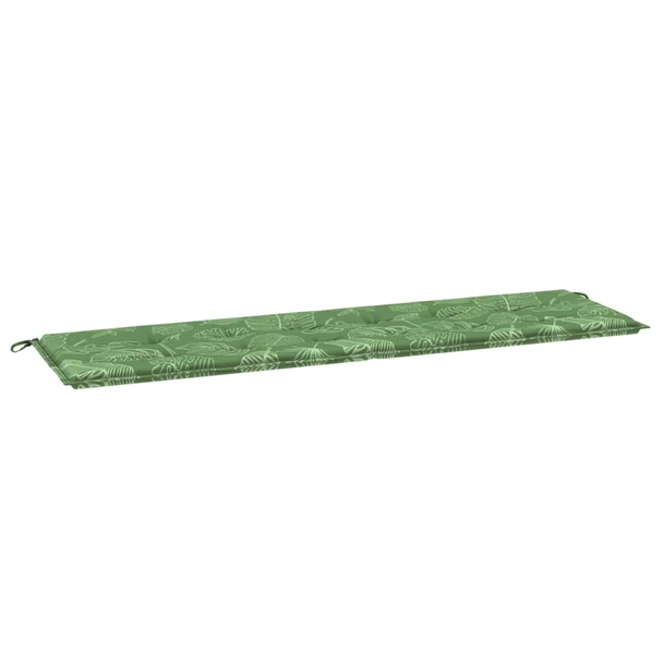 Пад за пейка 150x50x3 см дизайн с листа — оксфорд тъкан - Image 2