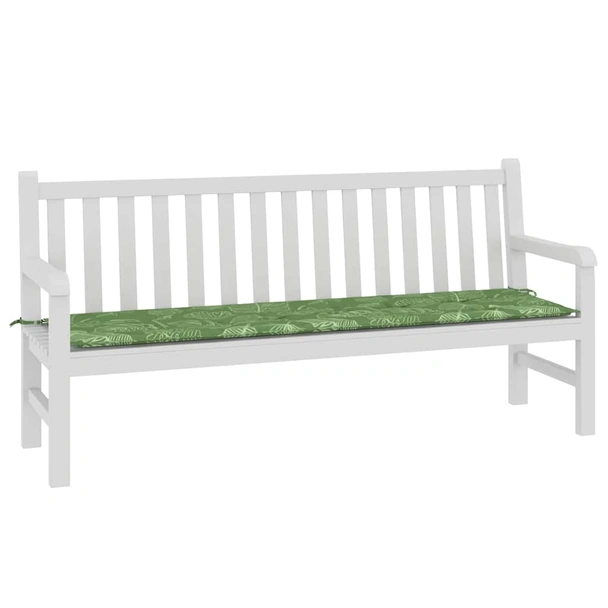 Пад за пейка 150x50x3 см дизайн с листа — оксфорд тъкан - Image 3