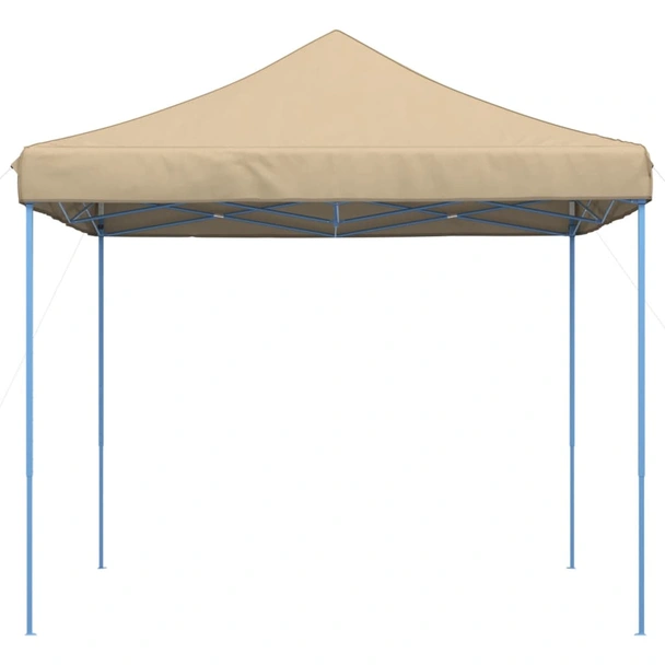 Pop-up парти шатра 2,9 x 2,9 м бежова — оксфорд с PVC — стоманена рамка - Image 4