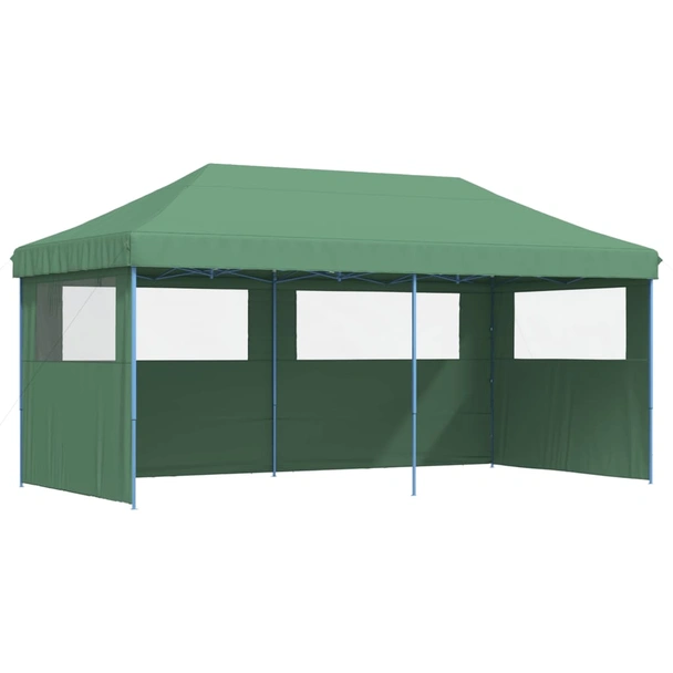 Pop-up парти шатра 5,8 x 2,9 м зелена — оксфорд с PVC — 3 стени — стомана - Image 2