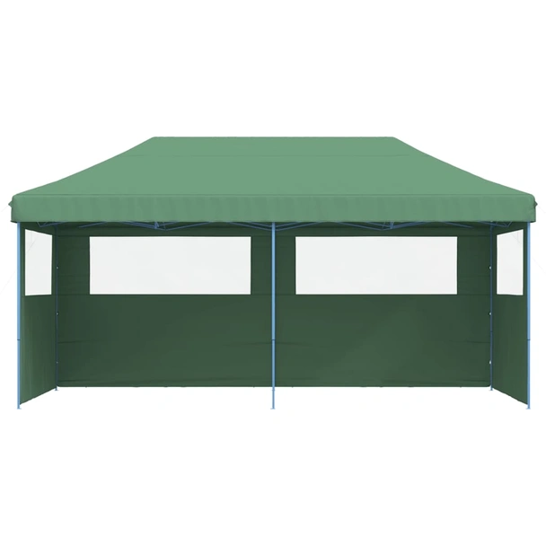 Pop-up парти шатра 5,8 x 2,9 м зелена — оксфорд с PVC — 3 стени — стомана - Image 3